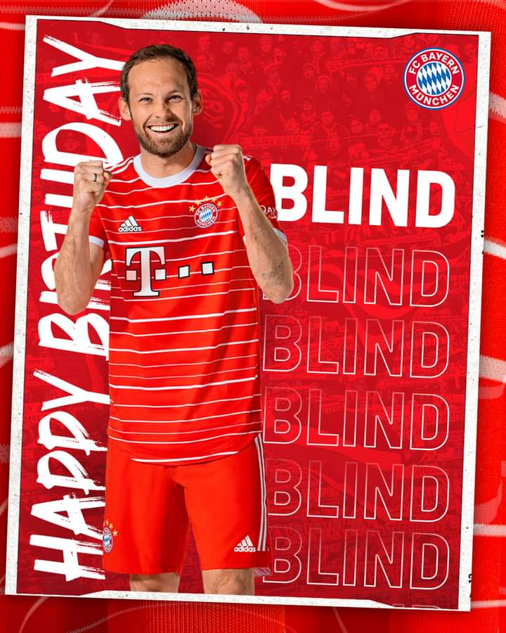 Happy 33rd birthday to Bayern Munich player Daley Blind!   