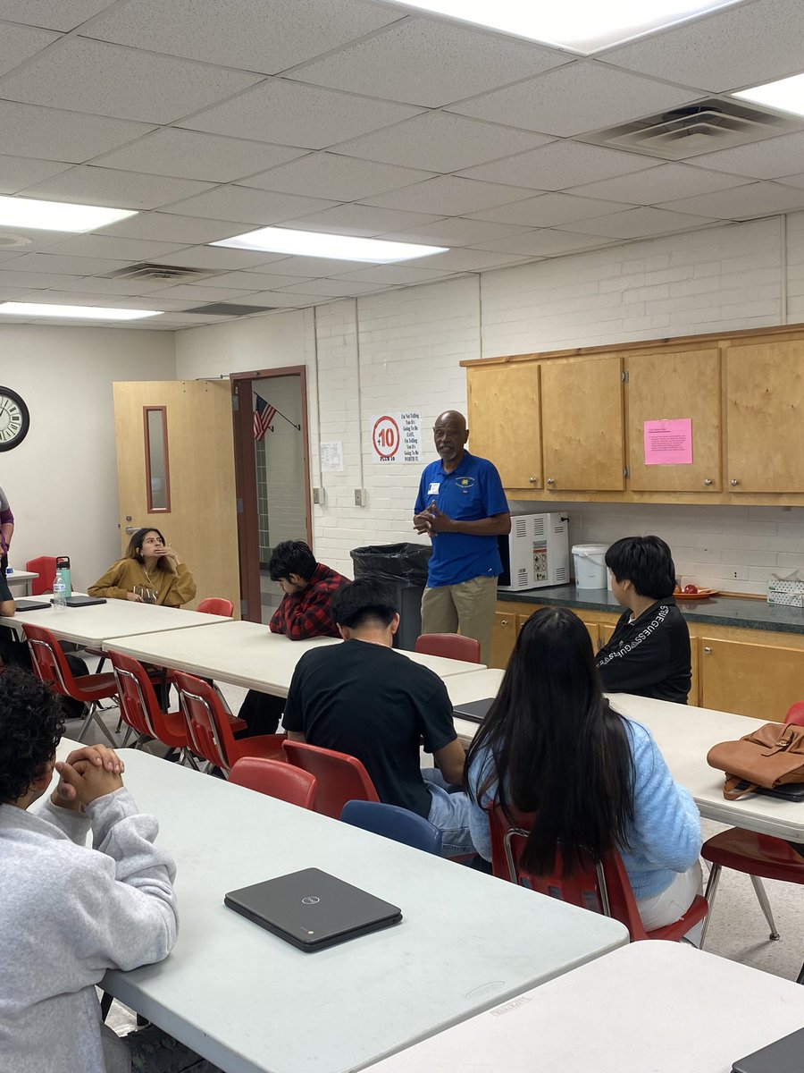 We were honored to have CISD school board president Willie Carter speak to students today about the history of DLA and living in Cleveland during the Civil Rights Movement.