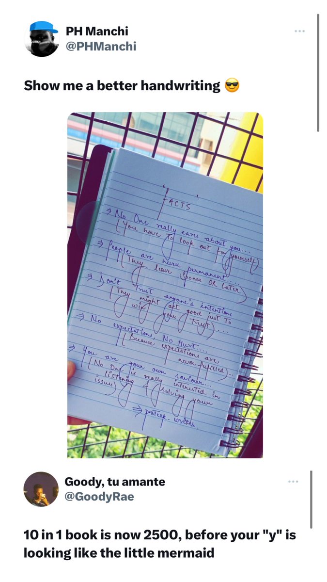 on Twitter "Why are you using four lines to write one