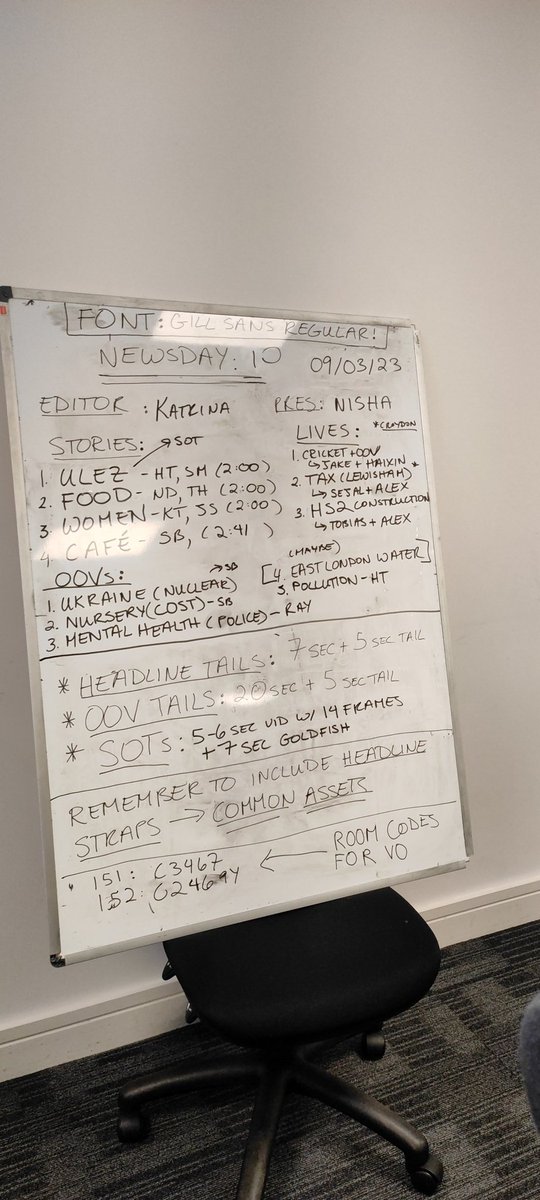 All set for our last Newsday!