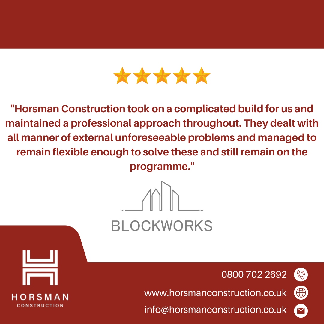 HorsmanConstru1's tweet photo. Great testimonial from our friends over at Blockworks!
We look forward to working with you again soon.
💻 https://t.co/RlYrHP6P1A
📞 0800 702 2692
#construction #management #relationships #education #refurbishment #retail #assistedliving #fitout #conversions #refurb #leices... https://t.co/5yldtwNo9q
