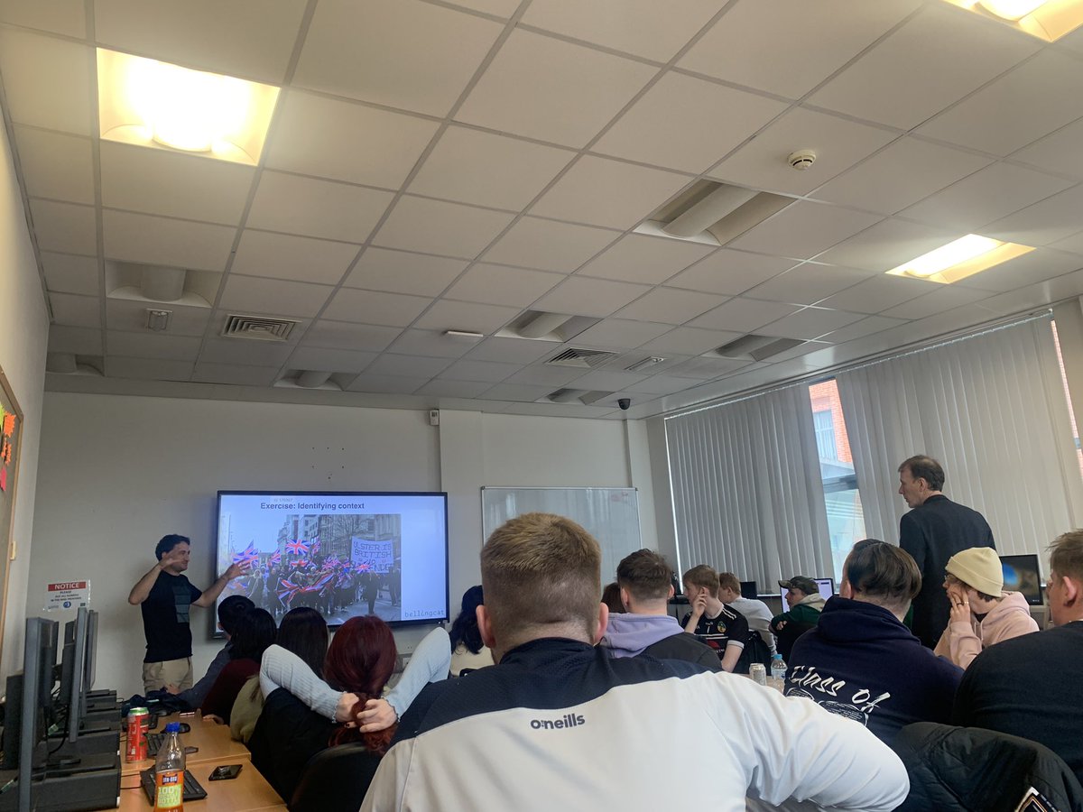 Journalism at Ulster (@ulsterjournos) on Twitter photo Our gang are in @mynwrc today for a brilliant talk and workshop with the amazing <a href="/N_Waters89/">Nick Waters</a> from <a href="/bellingcat/">Bellingcat</a>. Fascinating stuff. Thanks so much to @mynwrc for the invite! #Journalism Our gang are in @mynwrc today for a brilliant talk and workshop with the amazing <a href="/N_Waters89/">Nick Waters</a> from <a href="/bellingcat/">Bellingcat</a>. Fascinating stuff. Thanks so much to @mynwrc for the invite! #Journalism