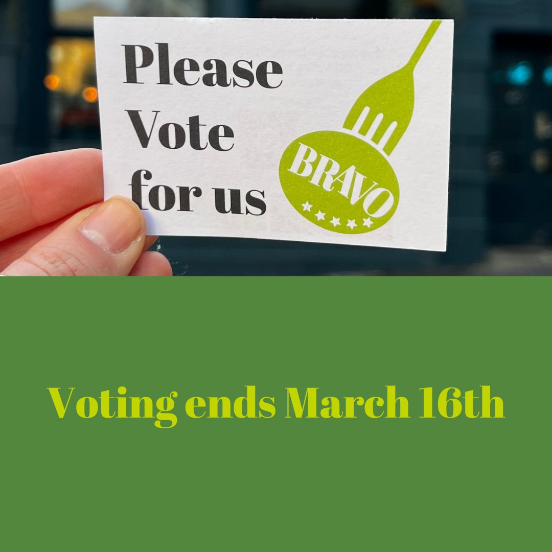 We're heading into the last week of voting for the BRAVOs and we're up in three categories- Best Local, For the Family and Sustainable Eats.

If you fancied voting for us that would be amazing, it's very easy here- brightonrestaurantawards.co.uk/venue/bevy/

Thanks all!!!