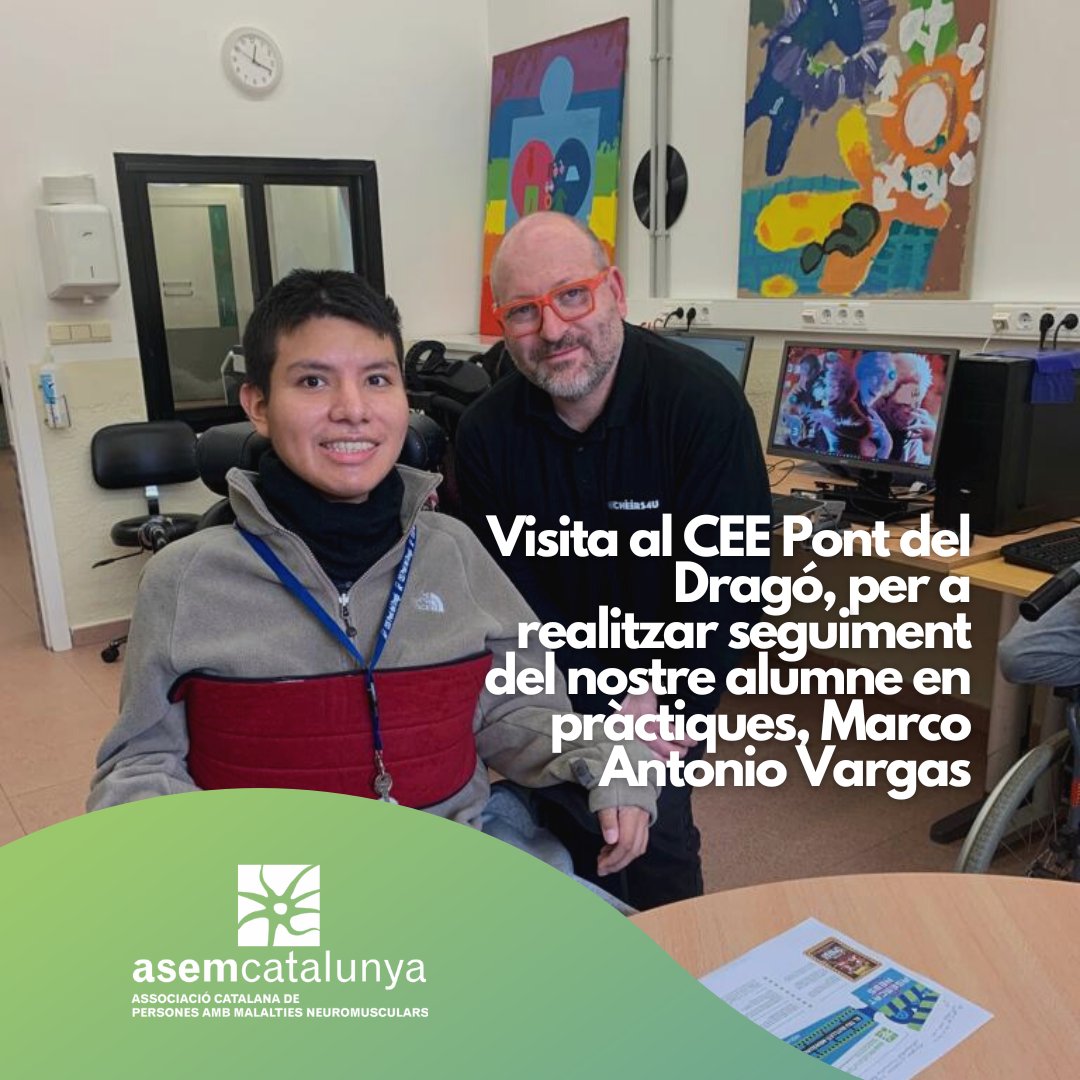 Avui tocava visita al CEE Pont del Dragó, per a realitzar seguiment del nostre alumne en pràctiques, Marco Antonio Vargas, un apassionat del disseny gràfic.

<a href="/PontdelDrago/">Institut del Disseny I Arts Gràfiques de Barcelona</a>

#asemcatalunya #practicaslaborales #inclusion #inclusio #inclusionlaboral #discapacitat #discapacidad