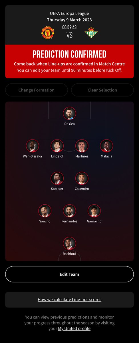 unitedsource_'s tweet image. My predicted line up for tonight #mufc