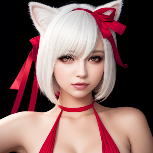 Leek_Chain's tweet photo. AIで自キャラ実写化チャレンジ　その3
後ろの歌舞伎がどう��てもリボンになって出てこないぜ https://t.co/bxWp0Qf9RX
