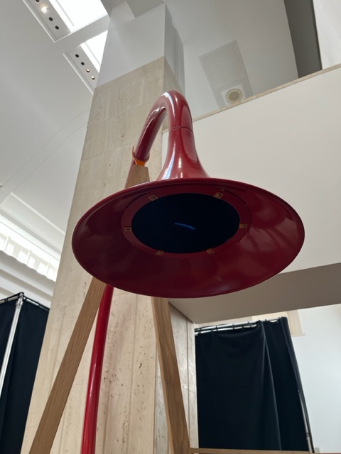 What can you see and hear on the upper ground floor of the <a href="/britishlibrary/">British Library</a>?

Discover sounds from our new sound sculpture, and transport yourself from a fun fairground to stormy Islay all from your seat!

Get creative today and make your own soundscapes with our #ListeningDesk.