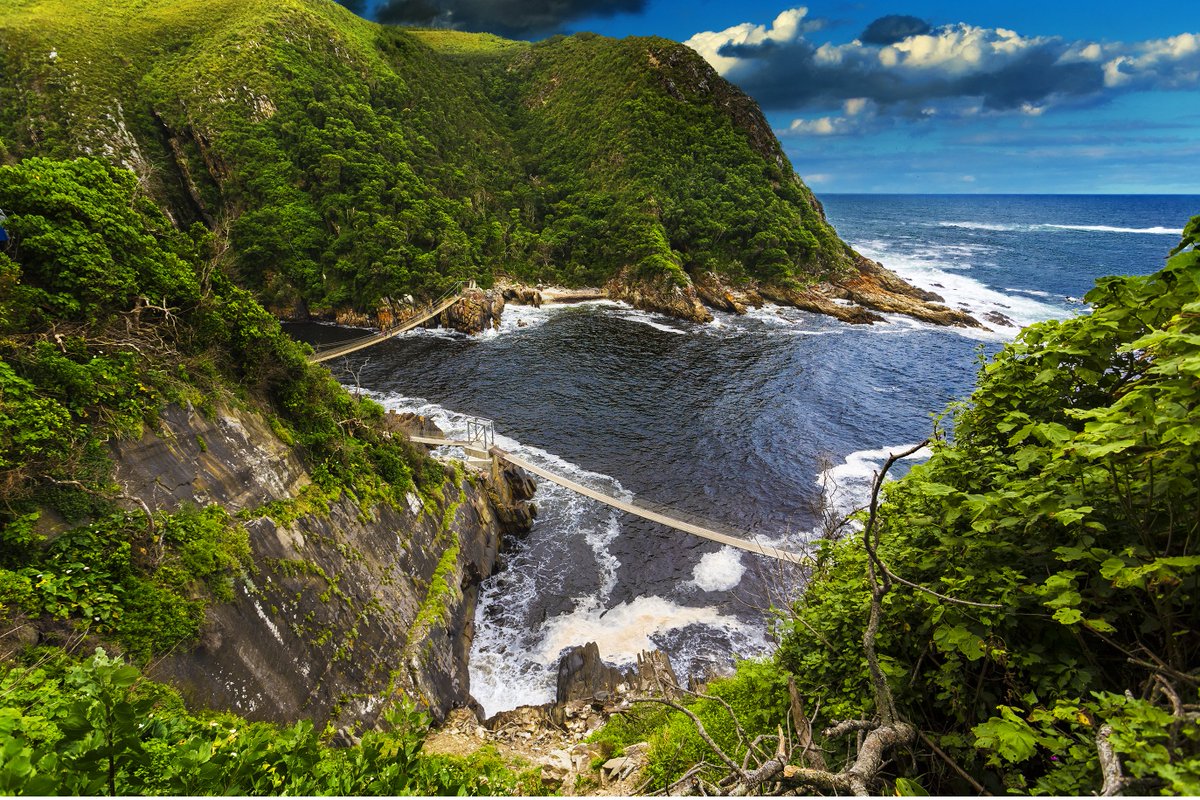 Storms River Bridge at @TsitsikammaT. 

📸WitR

@SANParks #MeetSouthAfrica #Tourism #EasternCape #SouthAfrica #Tsitsikamma  #Adventure #Travel #VisitSouthAfrica