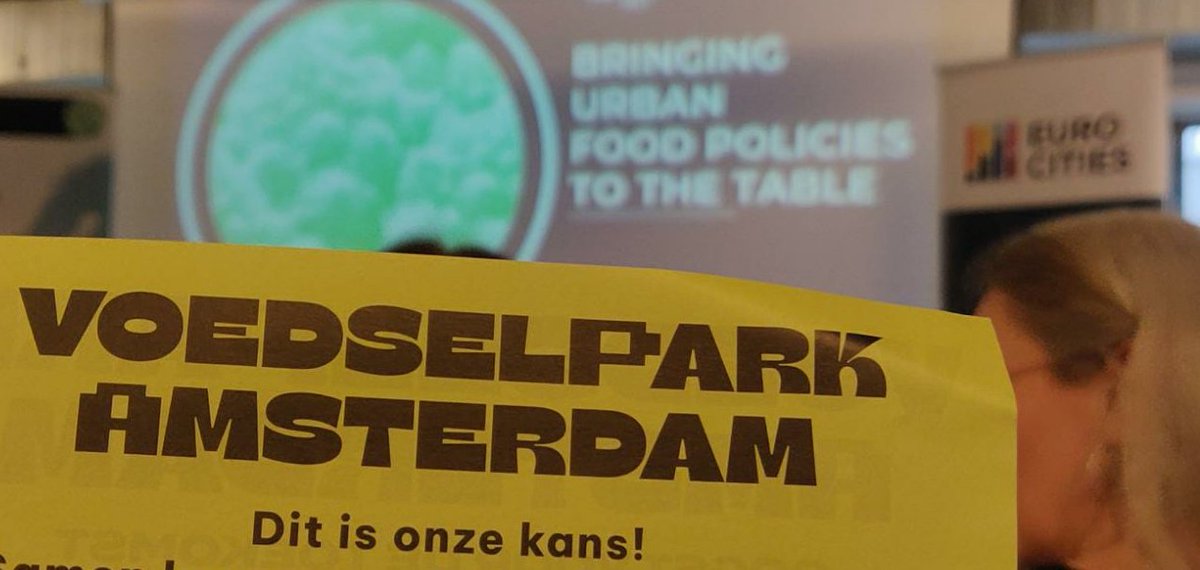Aanwezig  presentatie - Investing for impact in sustainable urban food systems @ThomAchterbosch  @WUR is er ook.
voedselparkamsterdam.nl
#Voedselpark020
@EUROCITIEStweet 
@mufpp samen met @AmsterdamNL

#EUFoodCities #Food2030EU