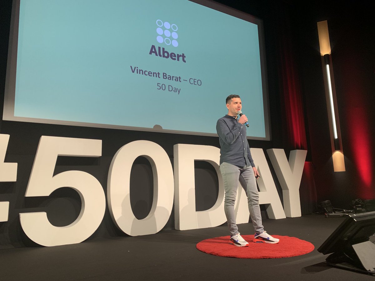 d_guermonprez's tweet image. @VincentBarat fondateur d’Albert au #50day de @50Partners : la solution en SWP ou Strategic Workforce Planning des entreprises. Comme un GPS pour vous guider ds les besoins de vos ressources humaines. 👌