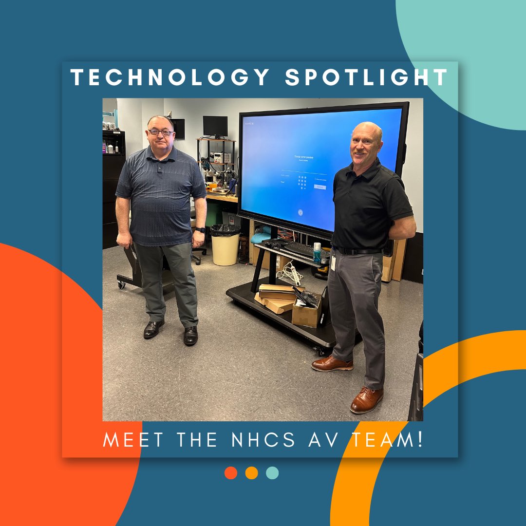 NHCSTechDept's tweet photo. Meet our amazing AV Team! Click the link to learn more! https://t.co/pr1r9RuuLg #avtechspotlight #avteam #audiovisual #avtechnology #avexperts https://t.co/kwwiG2xPXq