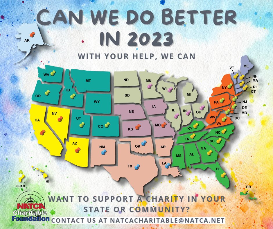 Want to support a charity in your state or community? NATCA Charitable Foundation can help. Contact us at natcacharitable@natca.net to find out how. 

#NCF #NATCACharitable #NATCA <a href="/NATCA/">NATCA</a> #giveback