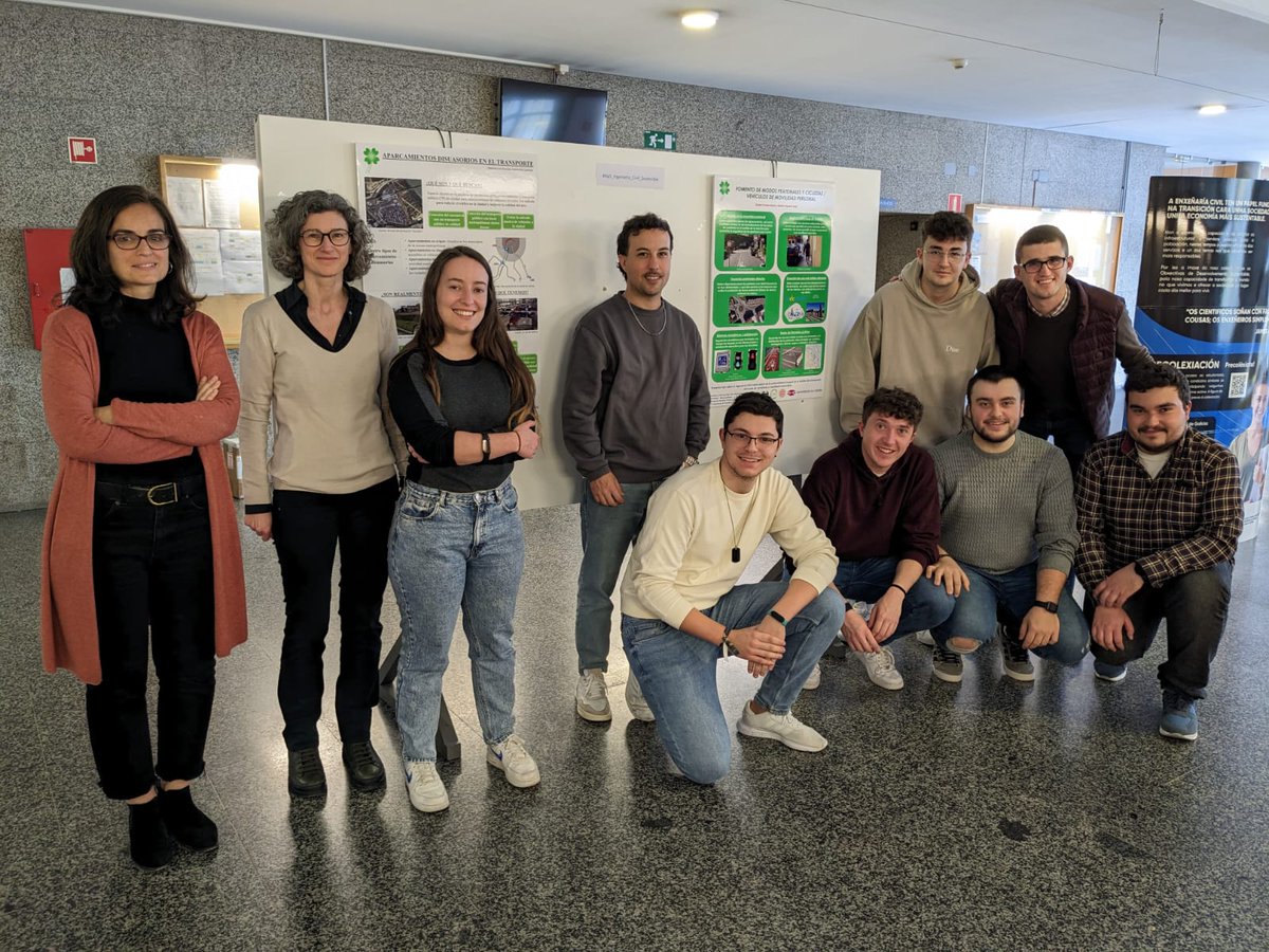 A <a href="/Caminos_UDC/">ETS Enxeñaría de Camiños UDC</a> acolle unha exposición, coordinada polas profesoras Ana Rodríguez, Margarita Novales e Yaiza Montero, do alumnado de Enxeñaría e Obras Públicas sobre construción de firmes de estradas e mobilidade sustentables
bit.ly/3Jb47VM
