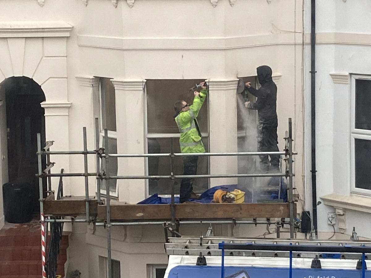 robert_nemeth's tweet photo. How tragic - removing Victorian capitals with angle-grinders and hammers to fit another set of crap windows. Why not just fit the right windows and make everyone happy? If this country is to work, people need to start caring about the small things. https://t.co/b9DJetAMBD