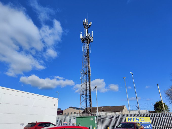 Belfast Tower featuring a variety of radio equipment