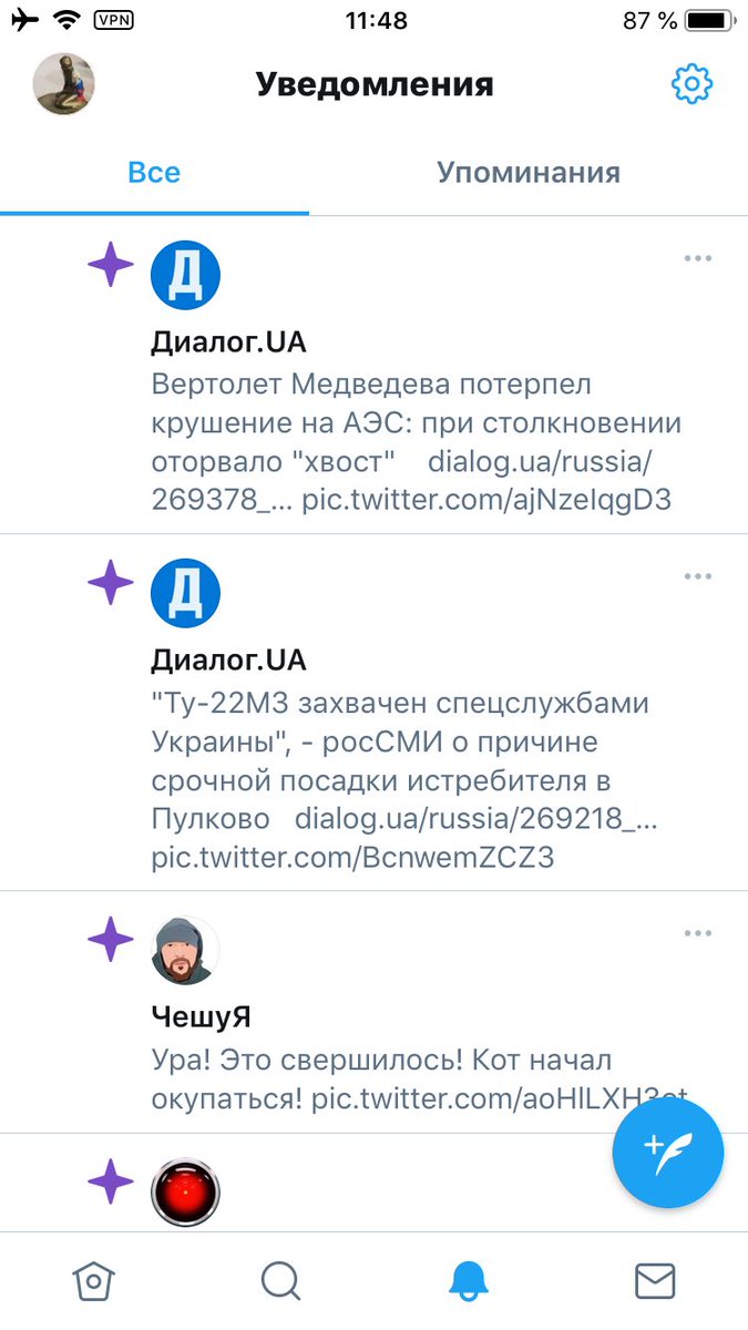 Твиттер новости продвинул