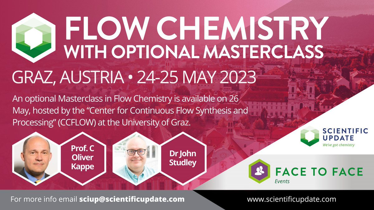 SciUp's tweet photo. Come and visit the lab of the future at #CCFLOW in Graz, after our 'Flow Chemistry course'.
The lab visit is not to be missed and the course provides an excellent base to build from if you are new to flow.
Find out more and register at https://t.co/6trdrJ9V3s
#FlowChemistry https://t.co/Tok8HqjHnc