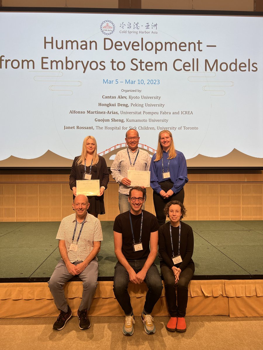 @reNEW_Global wins poster and talk prizes… 
#CSHAsia - @csham - meeting  on Human Development - from #Embryos to #StemCell - #Awaji;  a show of force with 
@YanFungWong 
@JZylicz