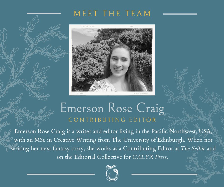It seems the original post was deleted, so let's try this again: The Selkie invites you to meet our editorial team! 📎
<a href="/zala_jam/">Zala Jam</a> <a href="/dimecharm/">alice rogers</a>
#MeetTheTeam #TheSelkie #LiteraryMagazine #Editors #WritersNetwork #WritersCommunity