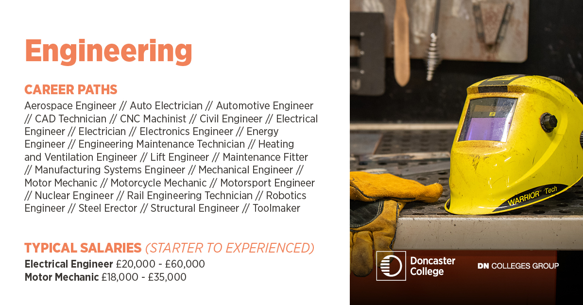 DonnyCollege on Twitter "A career in Engineering can cover a wide