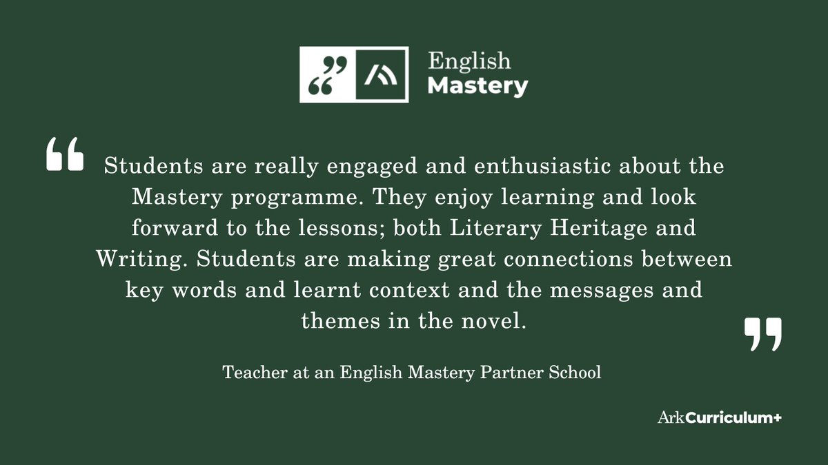 english_mastery's tweet photo. Engaged &amp; enthusiastic students – that’s what we like to hear! For a chance to be part of the #EnglishMastery network &amp; see the same in your school, join our research trial with @EducEndowFoundn

https://t.co/sD01zUs1sR

#englishcurriculum #edimpact #edresearch #studentengagement https://t.co/JeWqbmQqVh