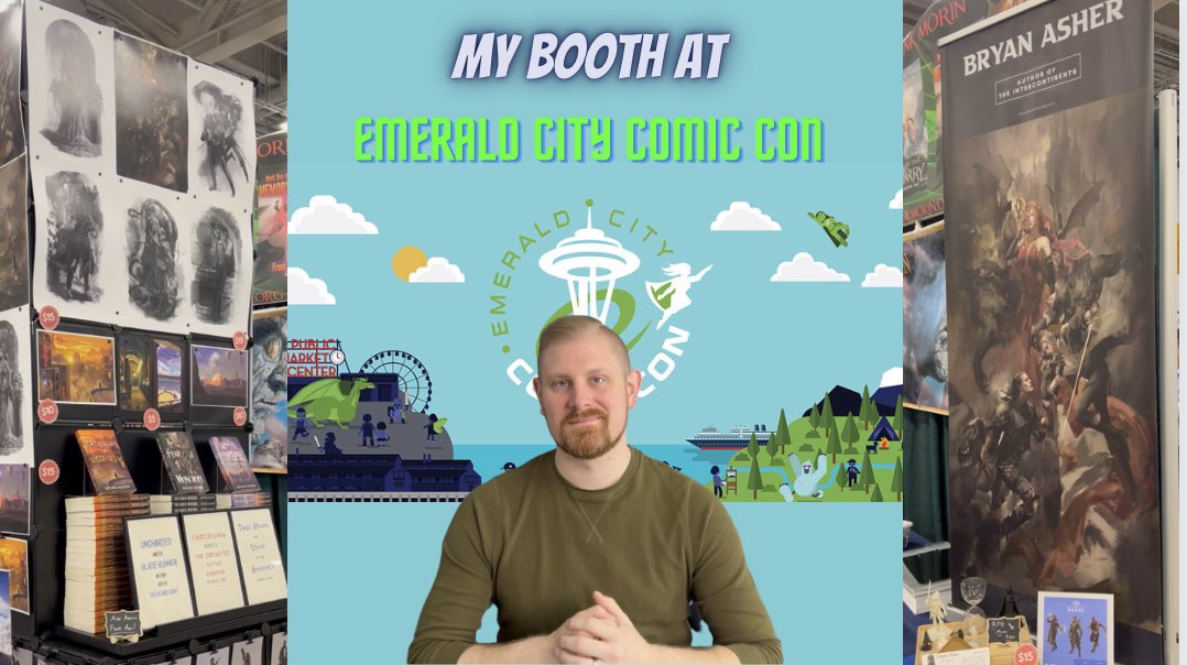 Asher_Author's tweet photo. 📺 New YouTube video sharing my weekend at @emeraldcitycon 

📚 You’ll get a tour of my author booth and interviews with a few special guests, including @FreeLeaguePub &amp; @Apollyon_abyss 

Link👇 
https://t.co/T3sSdDmjgt

#ECCC23 #eccc2023 #ECCC #eccc #ComicCon #AuthorsOfTwitter https://t.co/Gw7cj1alfG