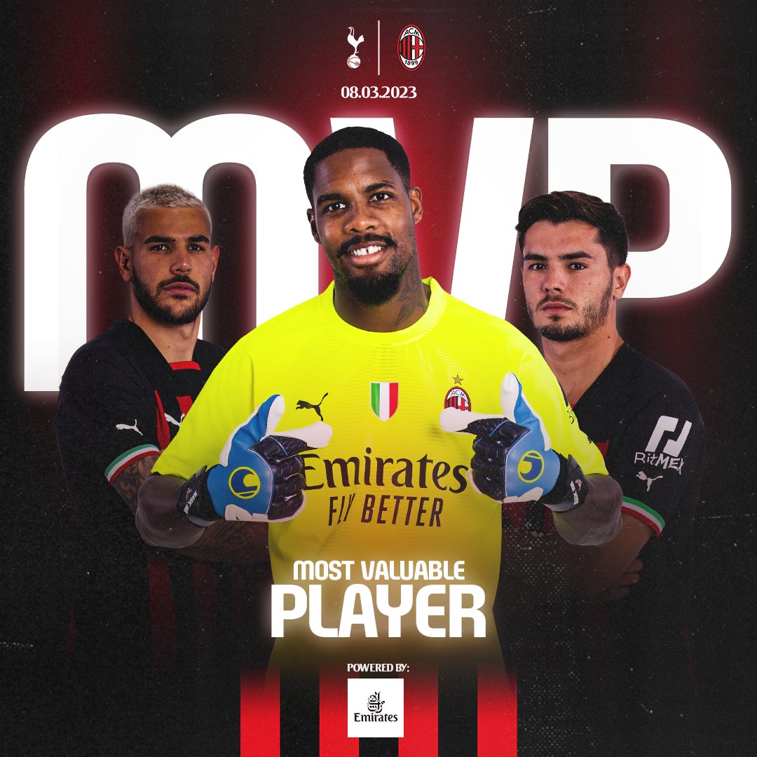 A goalkeeping masterclass from Mike: our MVP from #TOTACM 🥇

Magico Mike! 🦅
 
#UCL @emirates #SempreMilan