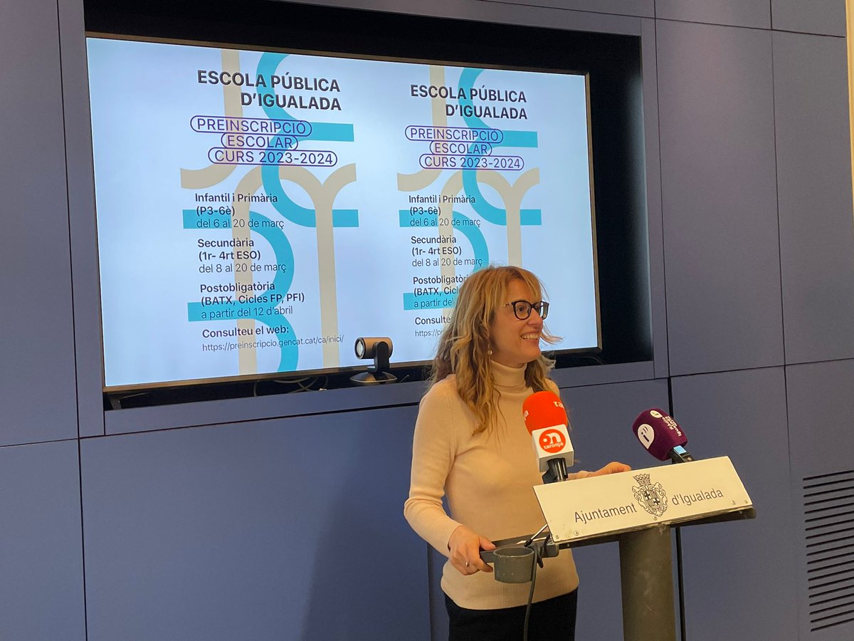 Patrícia Illa (@patrilla12) on Twitter photo 🎯Nous estudis postobligatoris a Igualada:
✅️GMitjà instal•lacions de calor <a href="/milaifontanals/">Milà i Fontanals Igu</a>
✅️GSup en pell <a href="/Escola_LaGaspar/">EMAIgualadaLaGaspar</a>
✅️GSup documentació sanitària <a href="/InstitutBiM/">InsBadiaiMargarit</a>
✅️PFI sanitat <a href="/InstitutBiM/">InsBadiaiMargarit</a>
✅️PFI activitats físiques <a href="/epiaigualada/">Escola Pia Igualada</a>
<a href="/ajigualada/">Ajuntament Igualada</a> <a href="/UEAnoia/">UnióEmpresarialAnoia</a> 🎯Nous estudis postobligatoris a Igualada:
✅️GMitjà instal•lacions de calor <a href="/milaifontanals/">Milà i Fontanals Igu</a>
✅️GSup en pell <a href="/Escola_LaGaspar/">EMAIgualadaLaGaspar</a>
✅️GSup documentació sanitària <a href="/InstitutBiM/">InsBadiaiMargarit</a>
✅️PFI sanitat <a href="/InstitutBiM/">InsBadiaiMargarit</a>
✅️PFI activitats físiques <a href="/epiaigualada/">Escola Pia Igualada</a>
<a href="/ajigualada/">Ajuntament Igualada</a> <a href="/UEAnoia/">UnióEmpresarialAnoia</a>