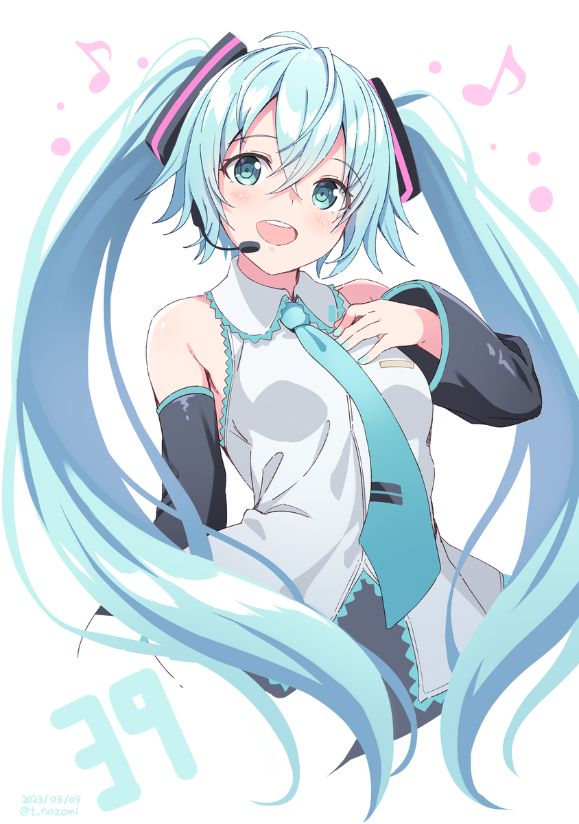 初音ミク 「ミクさん#ミクの日 #ミクの日2023 」|希望つばめ @ 2/17発売「魔王にさらわれた聖王女ですが～｣のイラスト