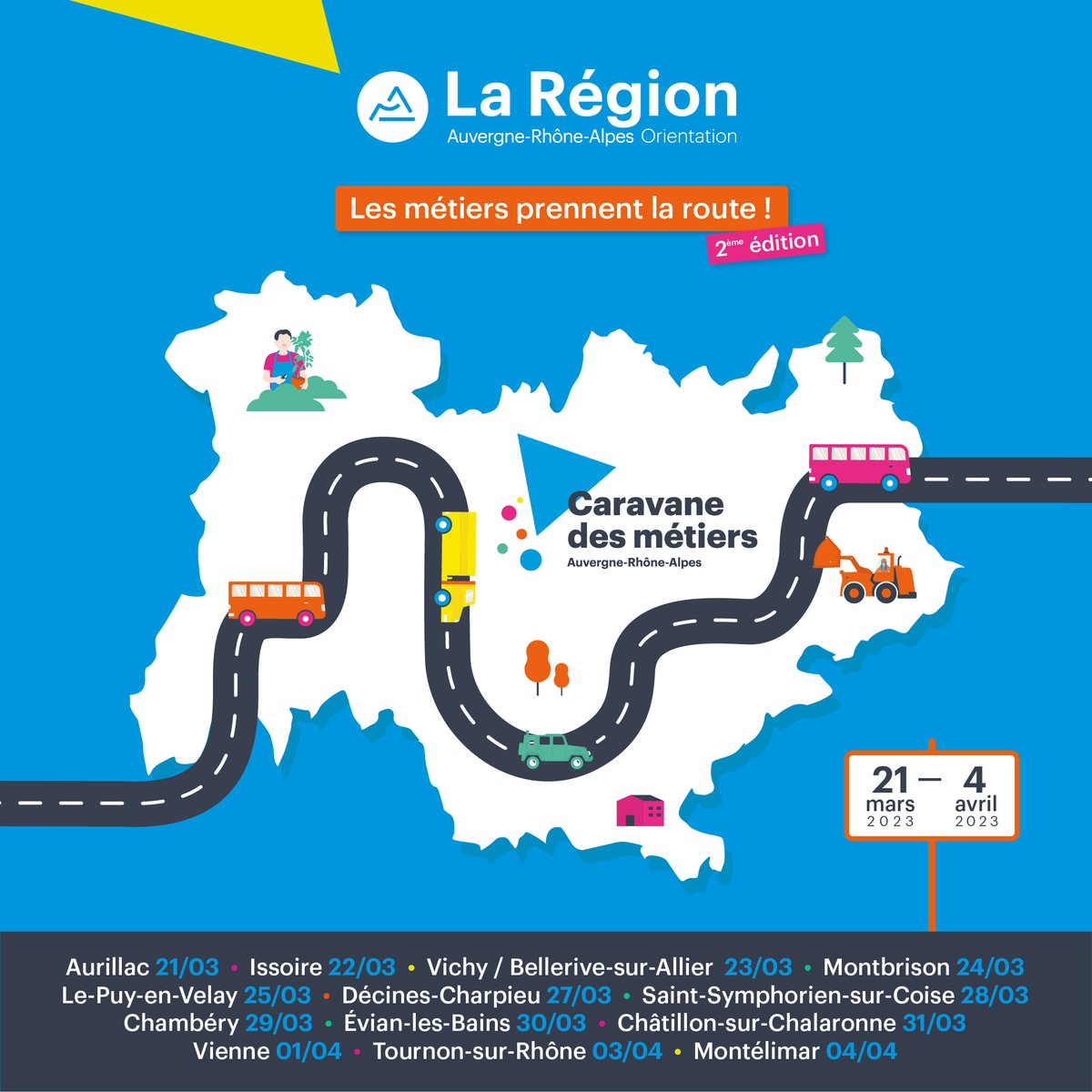 mlbdm69's tweet photo. 😍Découvre les métiers de demain sur la Caravane des métiers en Auvergne-Rhône-Alpes ! 😍

Rencontrez des professionnels passionnés et trouvez votre voie professionnelle.
#caravanedesmetiers #orientationprofessionnelle https://t.co/XkvEEpy3Ww