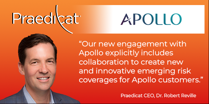 We are pleased to announce that Apollo and Praedicat have entered a three-year engagement in which Apollo will license Praedicat’s CoMeta™ platform. pcat.us/3yqIfk6 #praedicat #apollo
