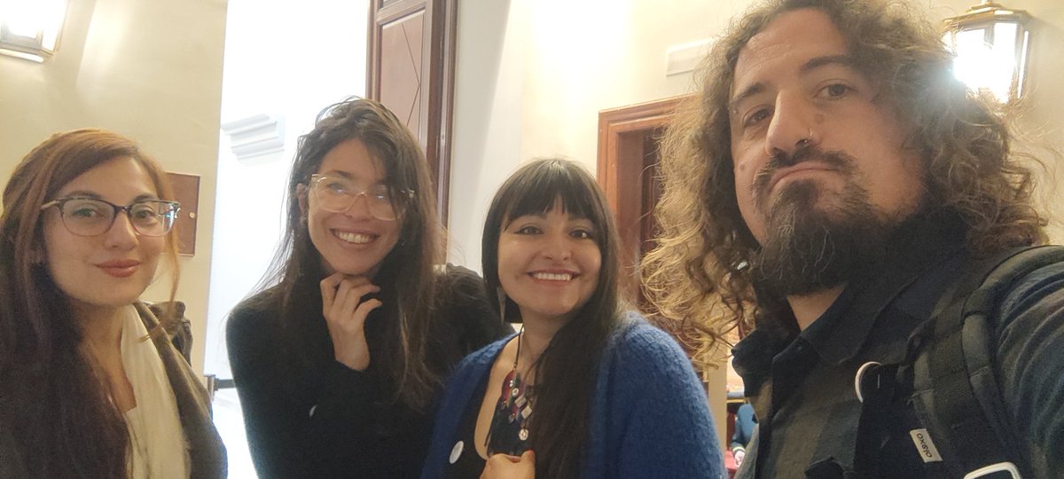 Aprobadas las enmiendas, ahora falta la votación final. Aquí las compañeras que han ido hoy en representación al Congreso.