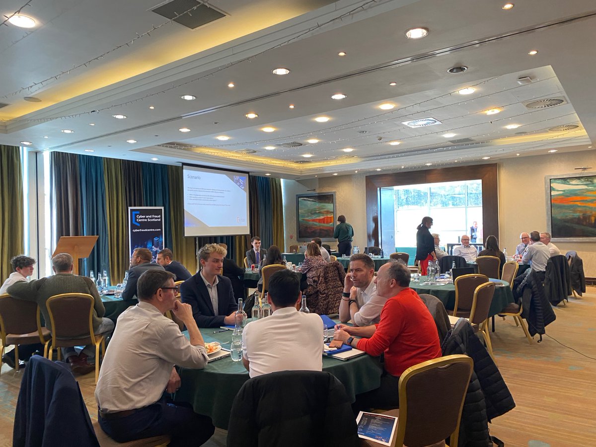 Day 2 of our Cyber Executive Education programme today in #Edinburgh.  It's great to see so many senior leaders in attendance, taking an active role in their organisation's #cybersecurity to reduce #cyberrisks.

Find out more about the programme ➡️ bit.ly/3yoBcID