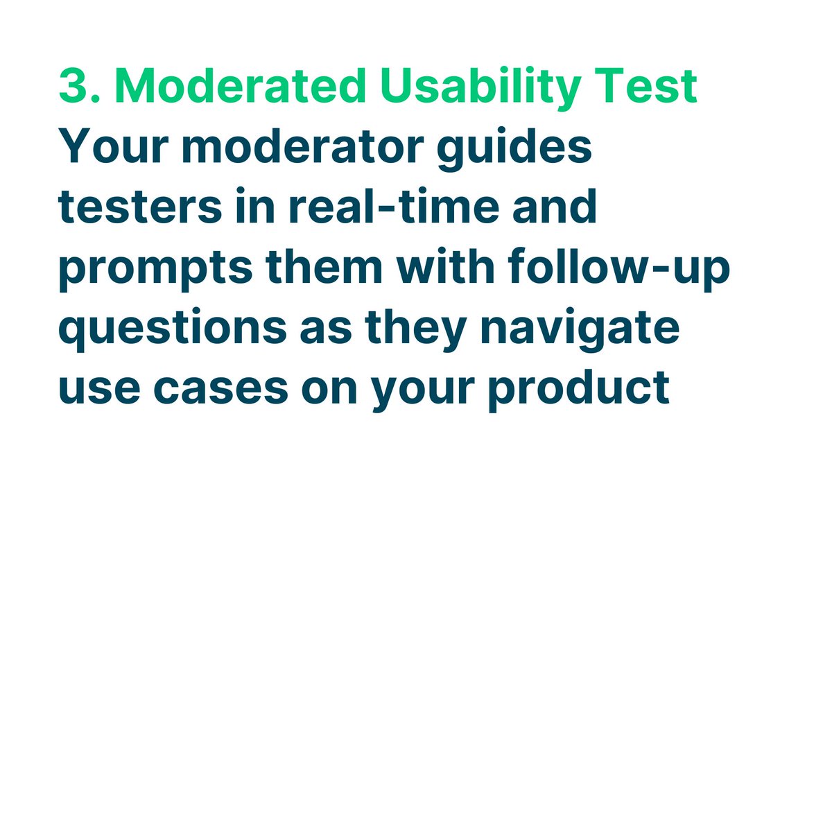Testbirds's tweet image. 🔎 Observing your testers in real-time provides valuable opportunities to ask follow-up questions, leading to more in-depth and actionable #product feedback.

Learn more about Moderated User Sessions now
👉 testbirds.com/en/services/us…

#UserInterview #UsabilityTest