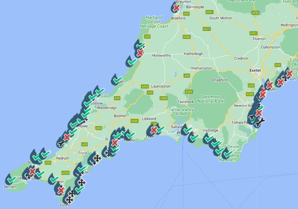 DavidstowInfo's tweet image. Hi @SWWHelp,

It&apos;s still raining, and you must know the drill by now?

What&apos;s the cause(s) of all these 🚩🚩 on the @sascampaigns #WaterQuality map this morning? For simplicity feel free to stick to the ones in #Cornwall.

In particular, is it safe to go #sponging at #Widemouth?