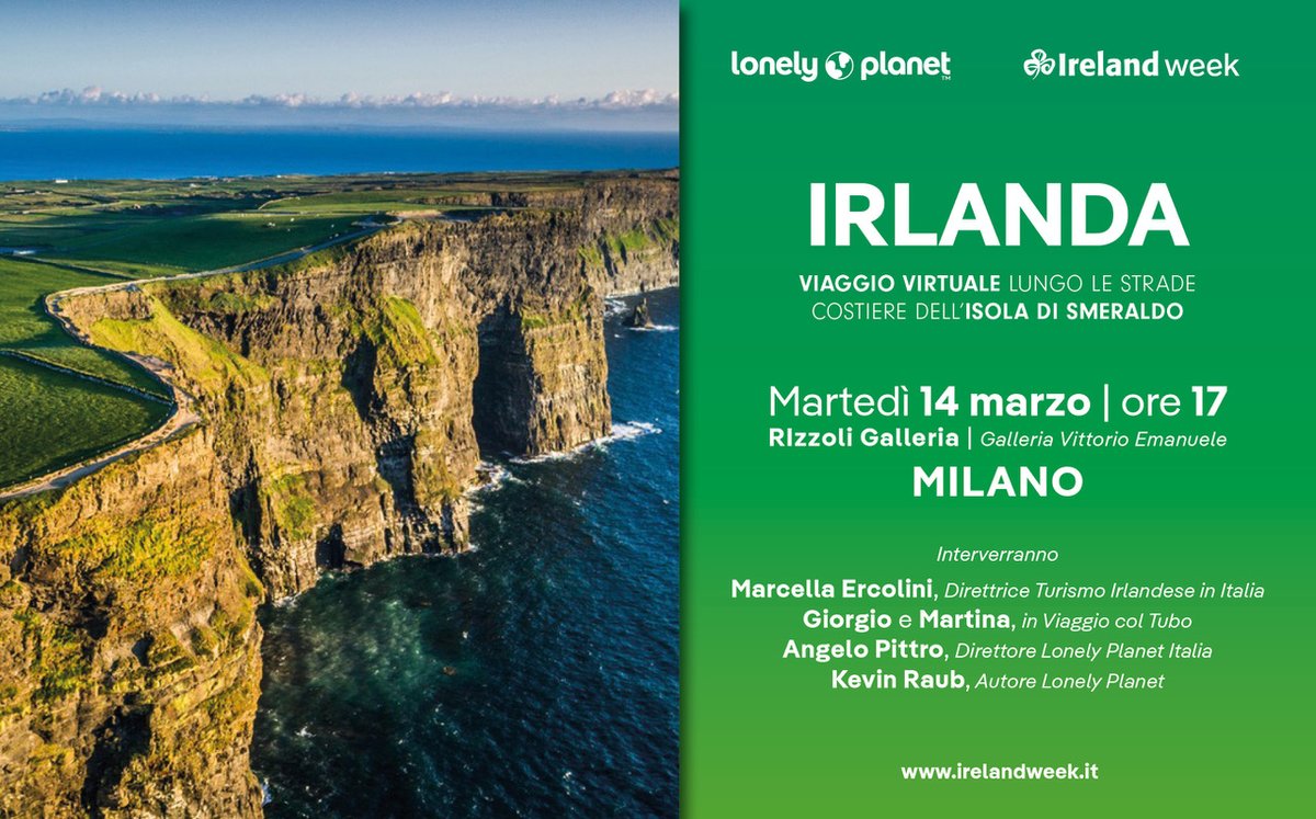 Any excuse to adore @GoToIreland, I'm in, alongside @lonelyplanet_it! #IrelandWeek