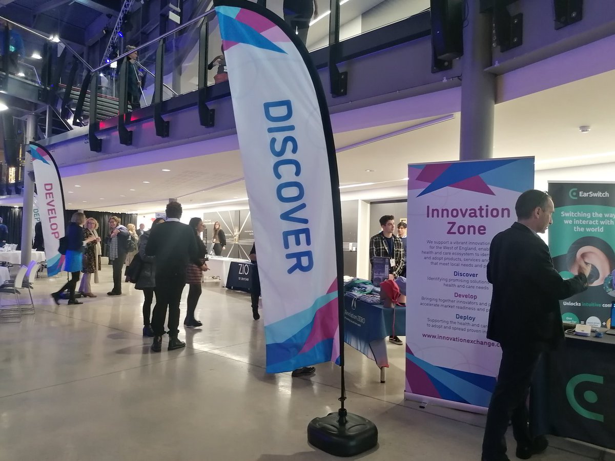 The #InnovationZone at our #IntegratingInnovation conference is filling up! We'll be kicking off shortly! #Discover #Develop #Deploy @BristolAero @one_glos @NHSGlos @HTBNSSG @BNSSG_ICB @BSW_Together @NHSBSWICB