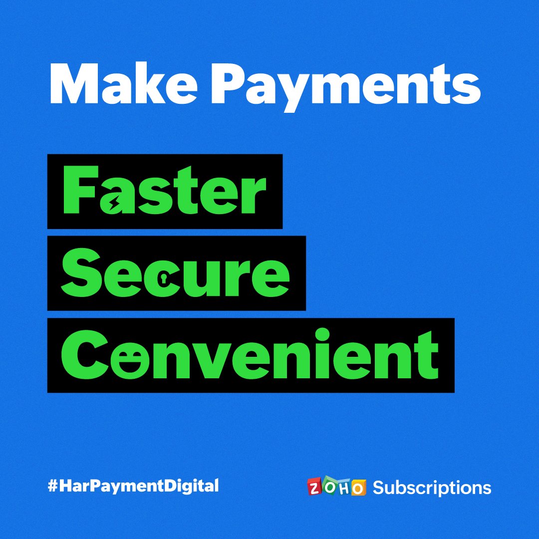 ZohoBilling's tweet photo. 1/5: Did you know that digital payments can offer several advantages for businesses that rely on subscription billing?
As part of #DigitalAwarenessWeek, let's say goodbye to paper checks and manual processes. #DigitalPayments #RBI https://t.co/6lgrFpBUv6