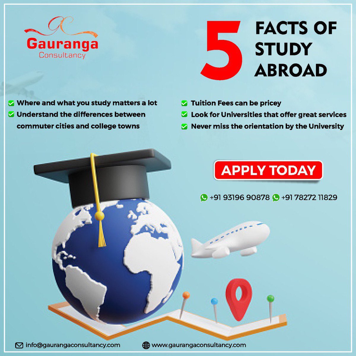 5 Facts of STUDY ABROAD 

#facts #fact #knowledge #factsdaily #didyouknow #instagram #science #dailyfacts #motivation #factsoflife #india #truth #knowledgeispower #amazingfacts #interestingfacts #generalknowledge #education #instafacts #memes #sciencefacts #funfacts #truefacts