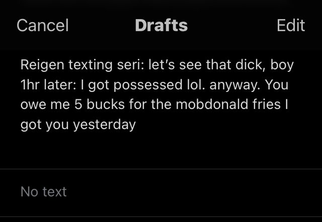 I was going through my drafts cuz I write ideas in them sometimes