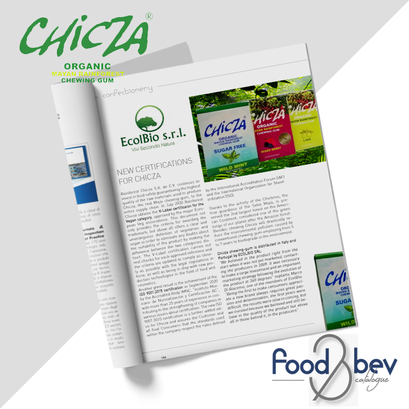 editricezeus's tweet photo. Scoprite il chewing-gum Maya #Chicza sul nuovo numero di Food&amp;Beverage Catalogue! 💚
Completamente biodegradabile e certificato biologico, è distribuito da @EcolBio in Italia e Portogallo. 🌿
Un'alternativa sana e sostenibile ai soliti chewing-gum. 🙌 🌍 #food #chewinggum #bio https://t.co/pazNjfaMcg