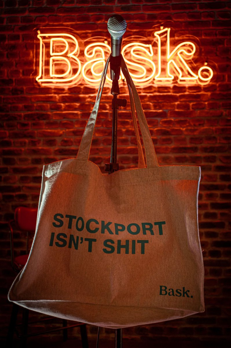 BIG BASK GIVEAWAY! 🍸 Bottle of Bask Gin (original or pink) 💼 Stockport Isn’t Shit tote bag ✅ Guestlist and a booth for you + 5 pals 🪣 Bucket of Beers or Prosecco To win, make sure you follow us, like and retweet this post, tag friends (the more you tag, better the chance).