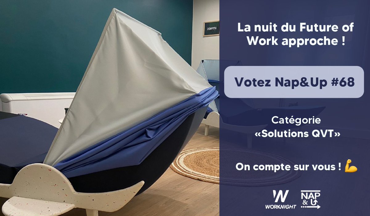 🏆#weneedyou 
Nous avons postulé aux trophées Worknight ! 😍

Pour nous soutenir et nous aider à remporter le prix du public, votez pour le projet N°68 dans la catégorie des "Solutions QVT" 👉 : bit.ly/3JqETnq

Nous comptons sur vous ! 🤛
#insiestewetrust #worknight2023