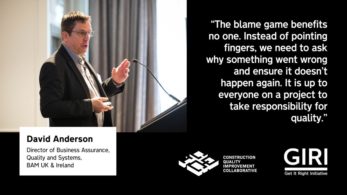 It's time to adopt a value-based approach if we want to address construction's quality challenge said David Anderson <a href="/AndersonDja22/">David Anderson</a> from <a href="/bamukandireland/">BAM UK & Ireland</a> at the GIRI/<a href="/CQICScotland/">CQIC</a> event in February. 

Read more: bit.ly/3ynqvGr

#construction #qualityculture