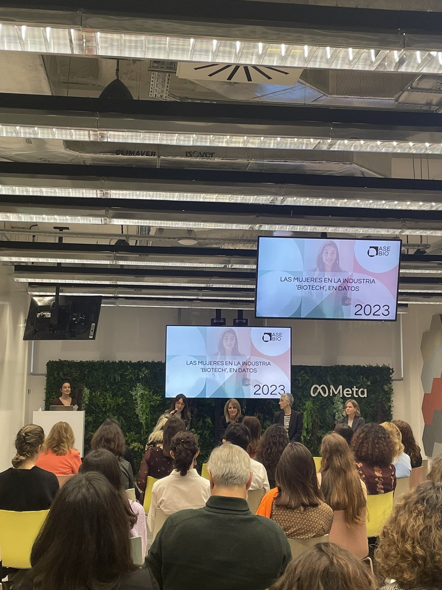 Presentación del primer estudio sobre la participación de las mujeres en la industria biotecnológica <a href="/AseBio/">AseBio - Asociación Española de Bioempresas</a>.            #MujeresBiotech #8M #SomosBiotecnología