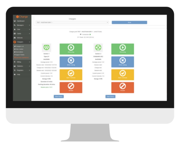 pluschargeUK's tweet photo. Did you know that our PlusConnect solution incorporates a dashboard with a dynamic map of stations with live status indicator enabling our clients a quick and easy assessment of their charge points?  To find out more, click here: https://t.co/8LQIBf0R3C. 
#PlusCharge #PlusConnect https://t.co/BsSbMNhhSq