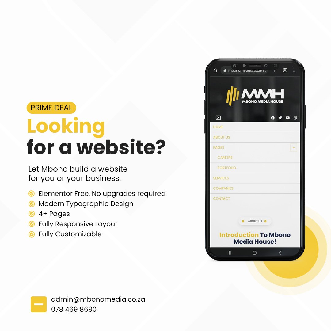 Mbono_News's tweet photo. Are you looking for a website? 

Will help you build a website, we will work with you every step of the way to ensure your needs exceeds your your expectations.

Reach out to get started.

#website #mbonomedia #buildwebsite https://t.co/Iv8PhYv1ui