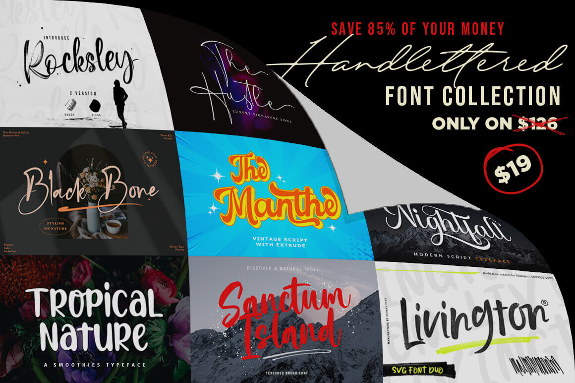 The Handlettered Font Collection - only $19!: NOW ON: The Handlettered Font Collection - only $19!

Expires: March 17, 2023, 11:59 pm EST

Are you tired of using the same old generic fonts in your designs? Do you want to add a touch of elegance,… dlvr.it/Skc7Xm