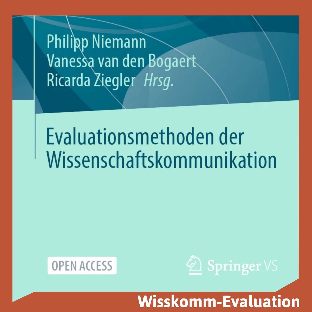 Jetzt online: Der neue Open-Access-Band "Evaluationsmethoden der Wissenschaftskommunikation" mit Einblicken aus Forschung und Praxis der Wisskomm-Evaluation. #Wisskomm #Evaluation #Impact
link.springer.com/book/10.1007/9…