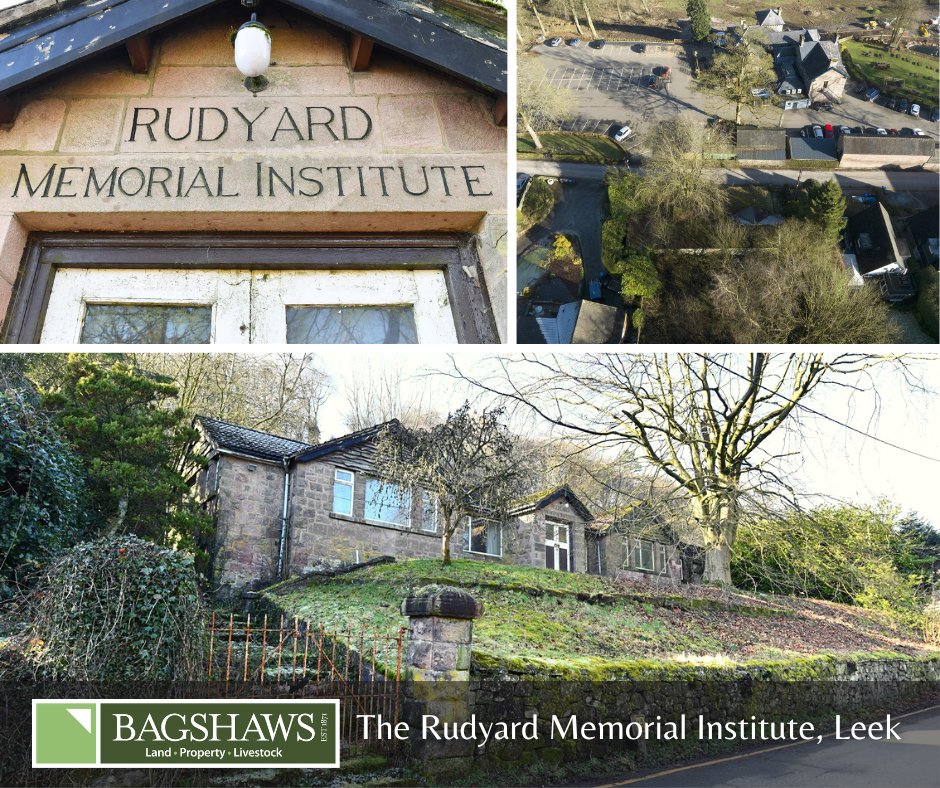🏠 Property of the Week

📍 The Rudyard Memorial Institute, Leek

Attractive position in the village of Rudyard.
Site just under half an acre 
Potential for development, subject to PP

£200,000

For sale by auction 

bit.ly/3L62WJL
Bury &amp; Hilton - Leek
☎️ 01538 383344
